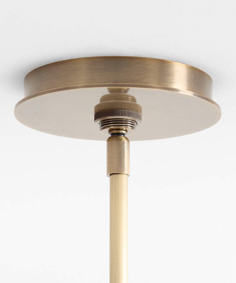 Aurora Brass & Glass Chandelier Light 31.5″ - Image 2