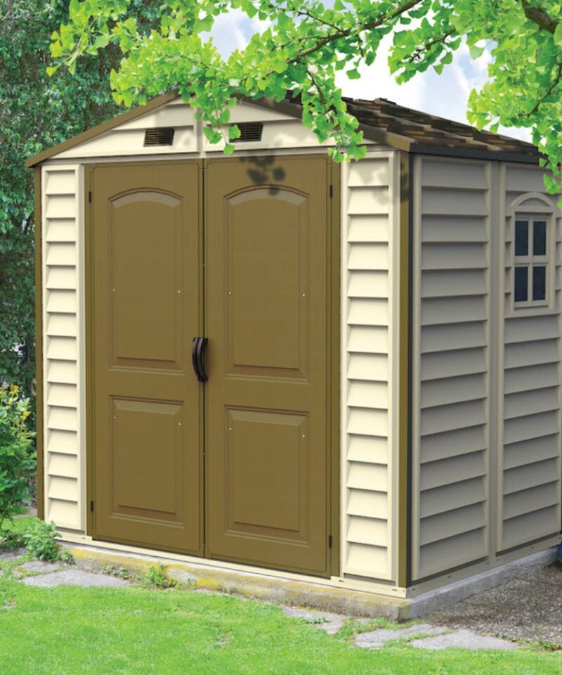 4ft x 8ft Sidemate Vinyl Resin Outdoor Storage Shed