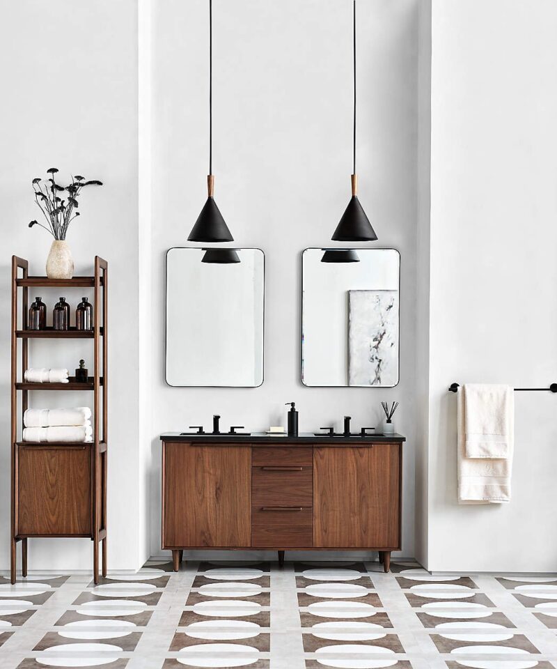 Weston Black Mid-Century Modern Pendant Light 11″ - Image 6