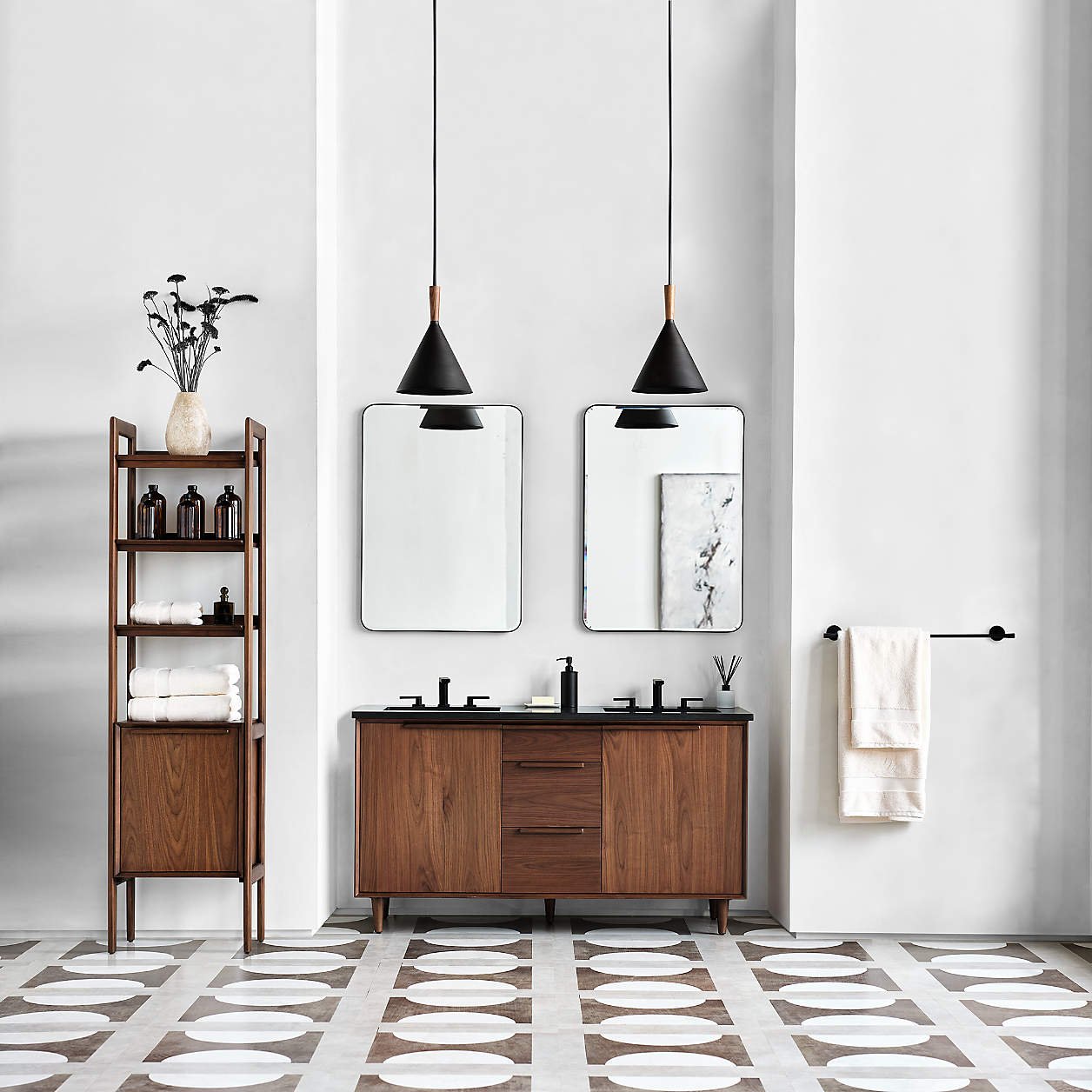 Weston Black Mid-Century Modern Pendant Light 11″ - Image 6