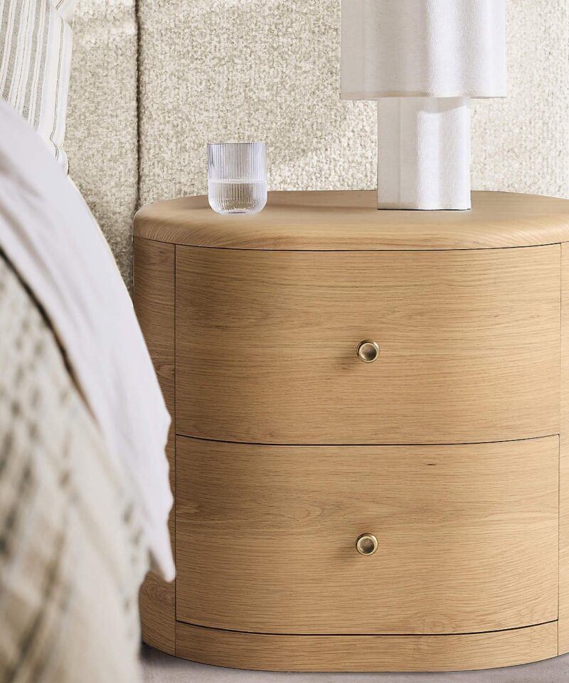 Anneli 24″ Natural Oak Wood Charging Nightstand - Image 9