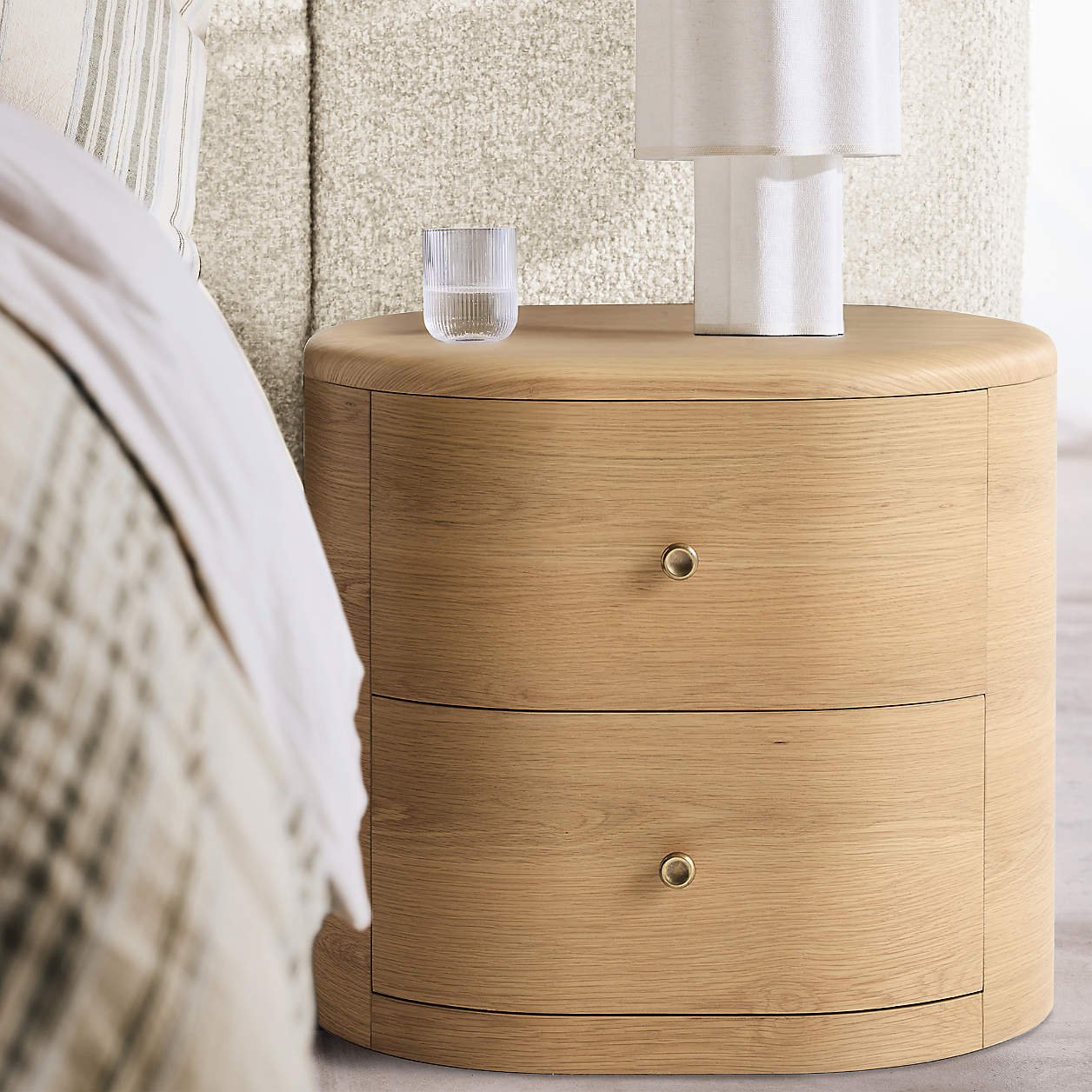 Anneli 24″ Natural Oak Wood Charging Nightstand - Image 9