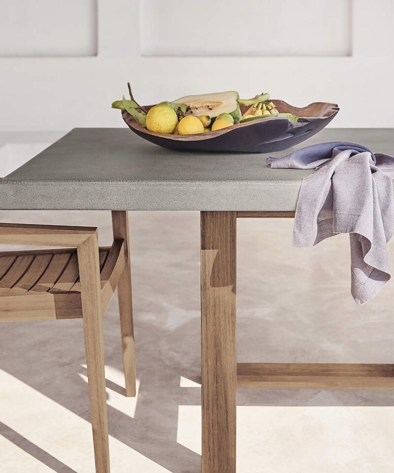 Abaco 84″ Grey Concrete Outdoor Dining Table - Image 10