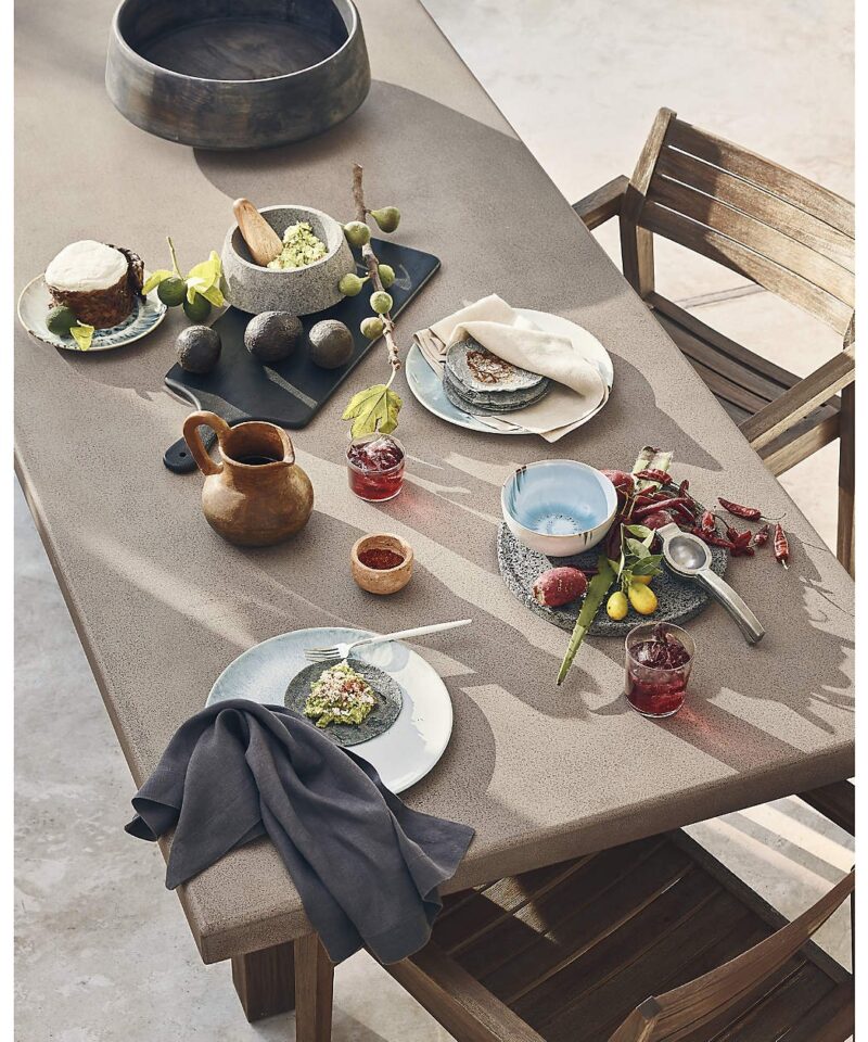 Abaco 84″ Grey Concrete Outdoor Dining Table - Image 7