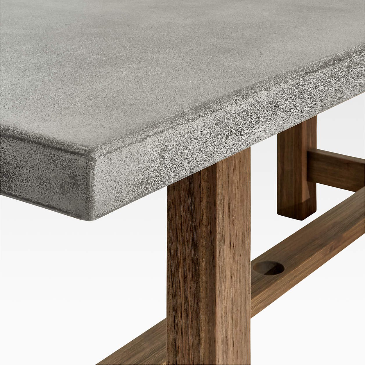 Abaco 84″ Grey Concrete Outdoor Dining Table - Image 4