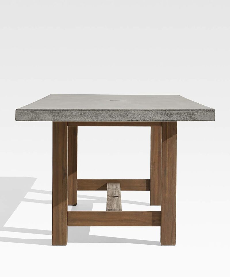 Abaco 84″ Grey Concrete Outdoor Dining Table