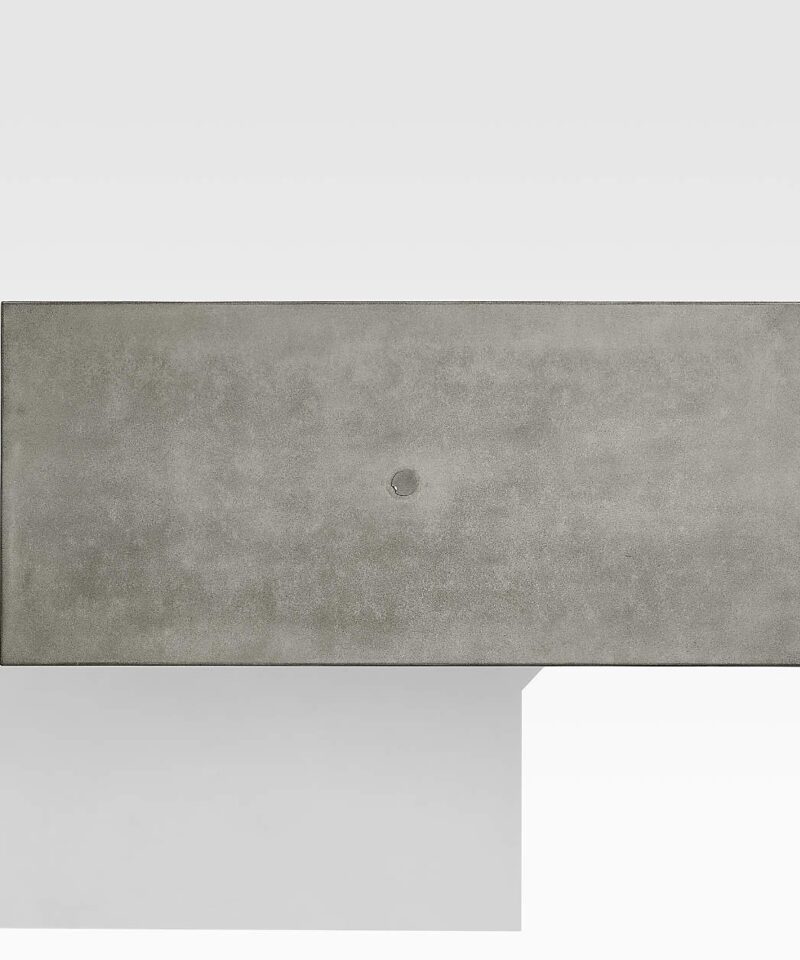 Abaco 84″ Grey Concrete Outdoor Dining Table - Image 3