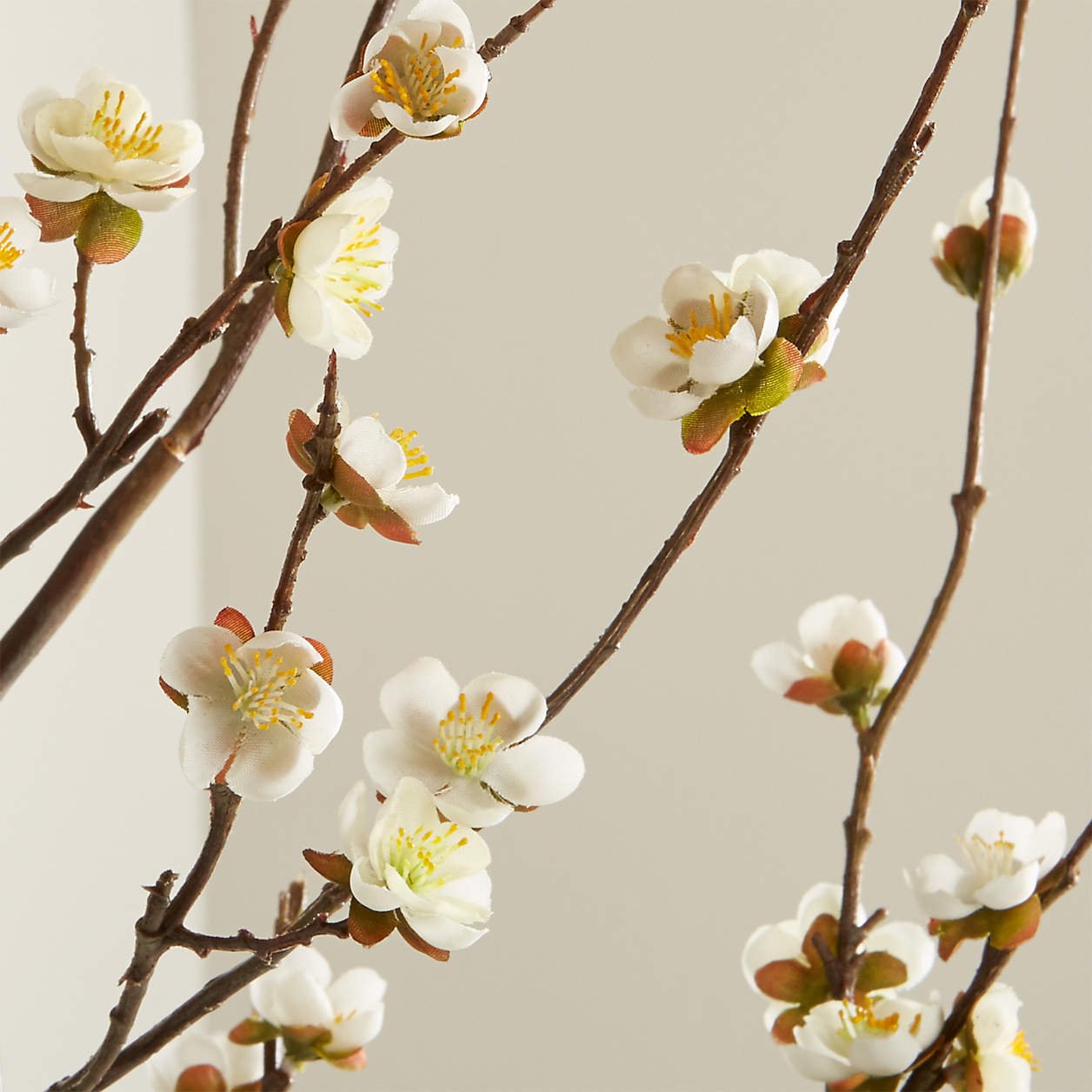 Artificial White Cherry Blossom Flower Branch 42″ - Image 3