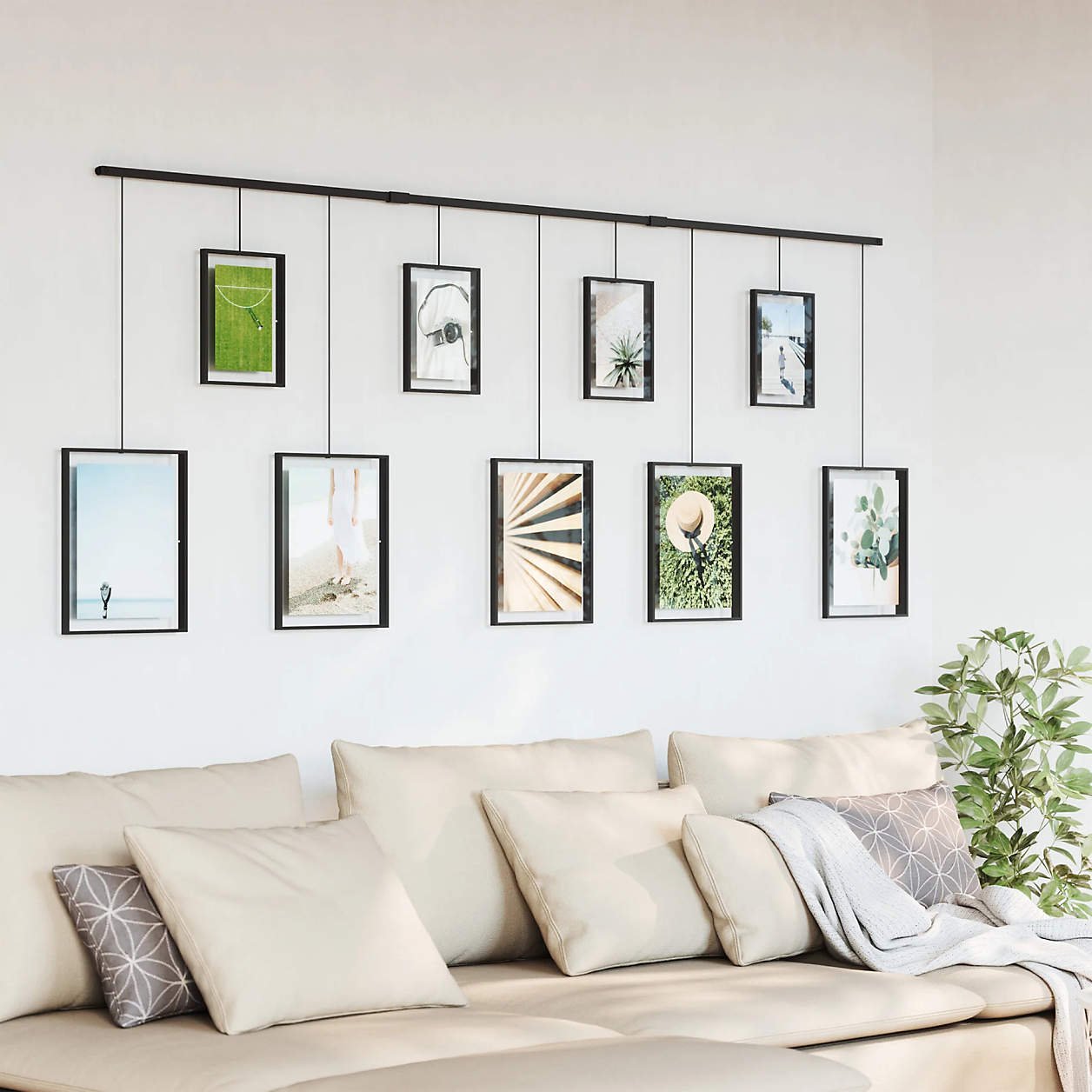 Umbra Exhibit Black 9-Piece Gallery Wall Frame Set - Image 3