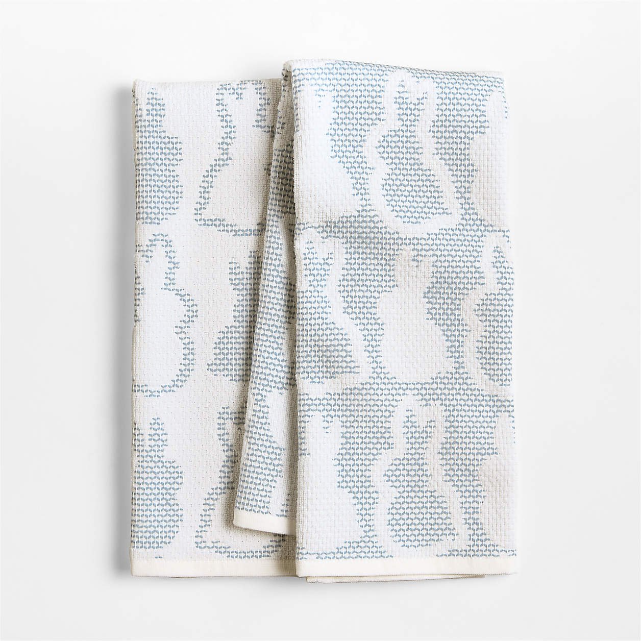 Bunny Textured Terry Organic Cotton Kitchen Towels, Set of 2 - Image 2