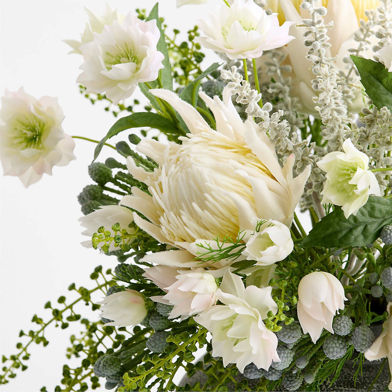 Faux Artichoke Flower Bouquet 16″ - Image 2