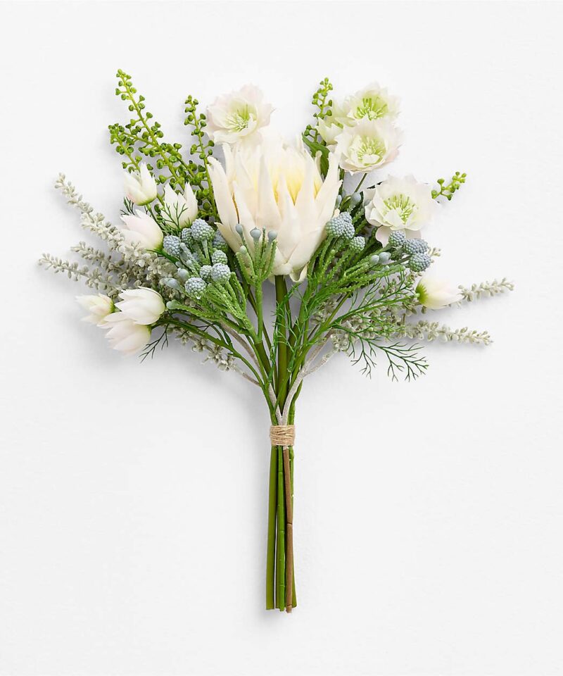 Faux Artichoke Flower Bouquet 16″ - Image 3