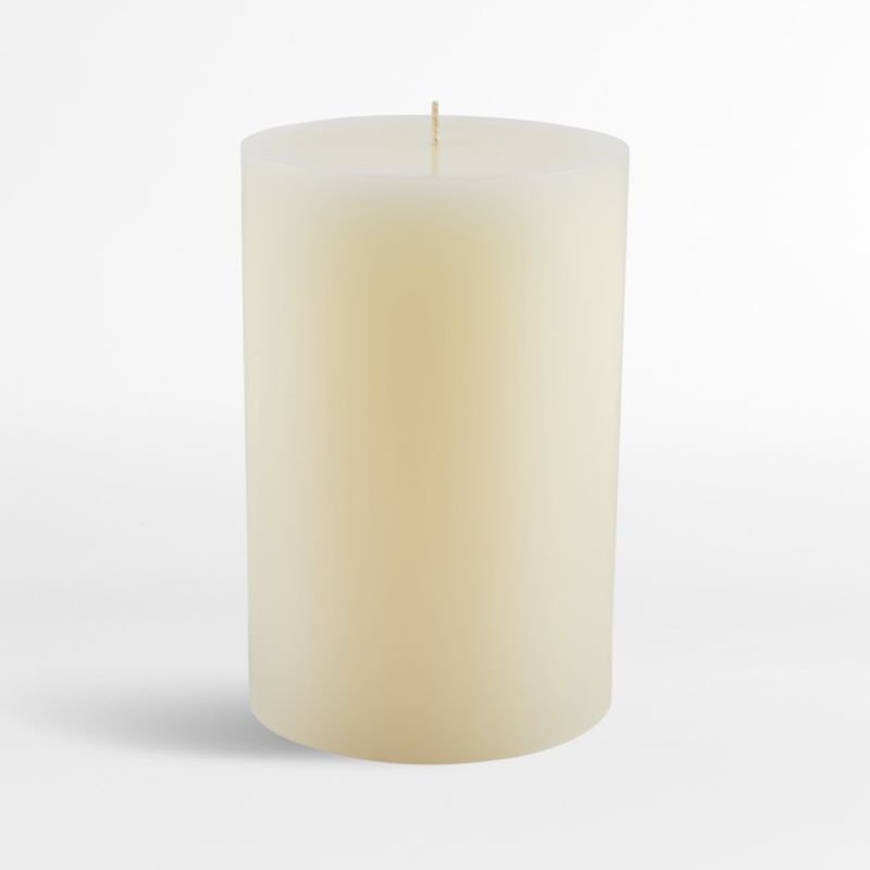 Ivory Pillar Candle 4″x6″