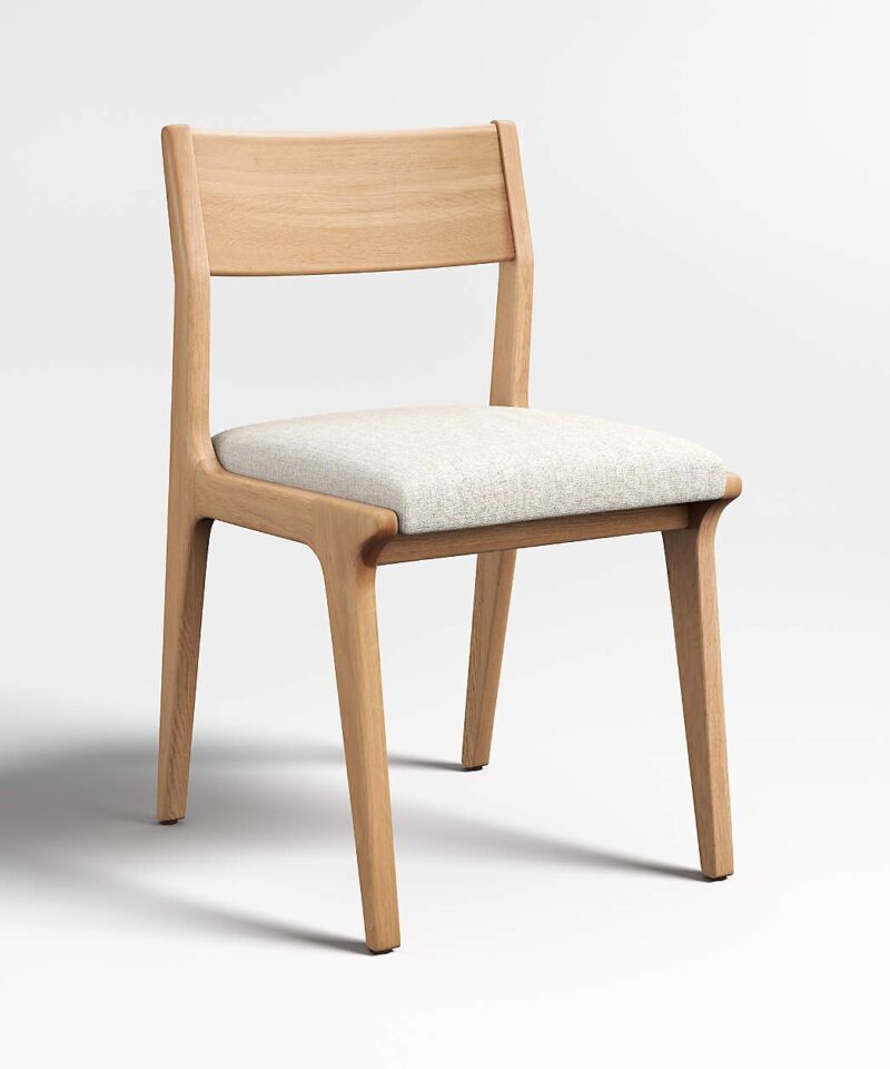 Lakin Teak Wood Dining Chair Black - Image 2
