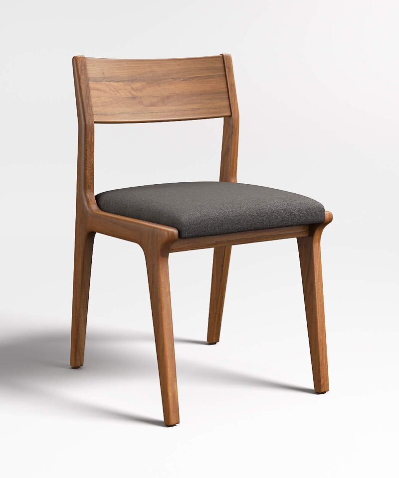Lakin Teak Wood Dining Chair Black