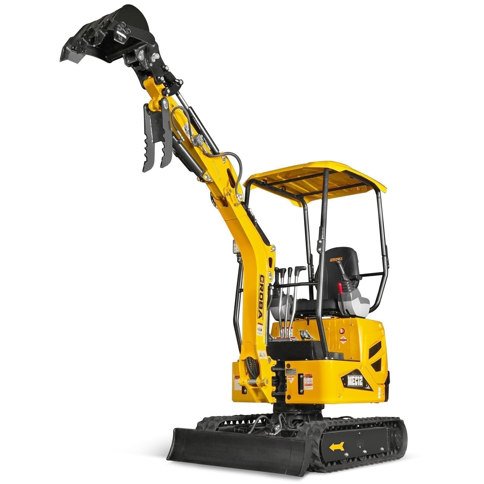 Mini Compact Excavator Kubota D722 Engine, 65.7” Max. Digging Depth, 2700 LBS Operating Weight, MEC12 - Image 2