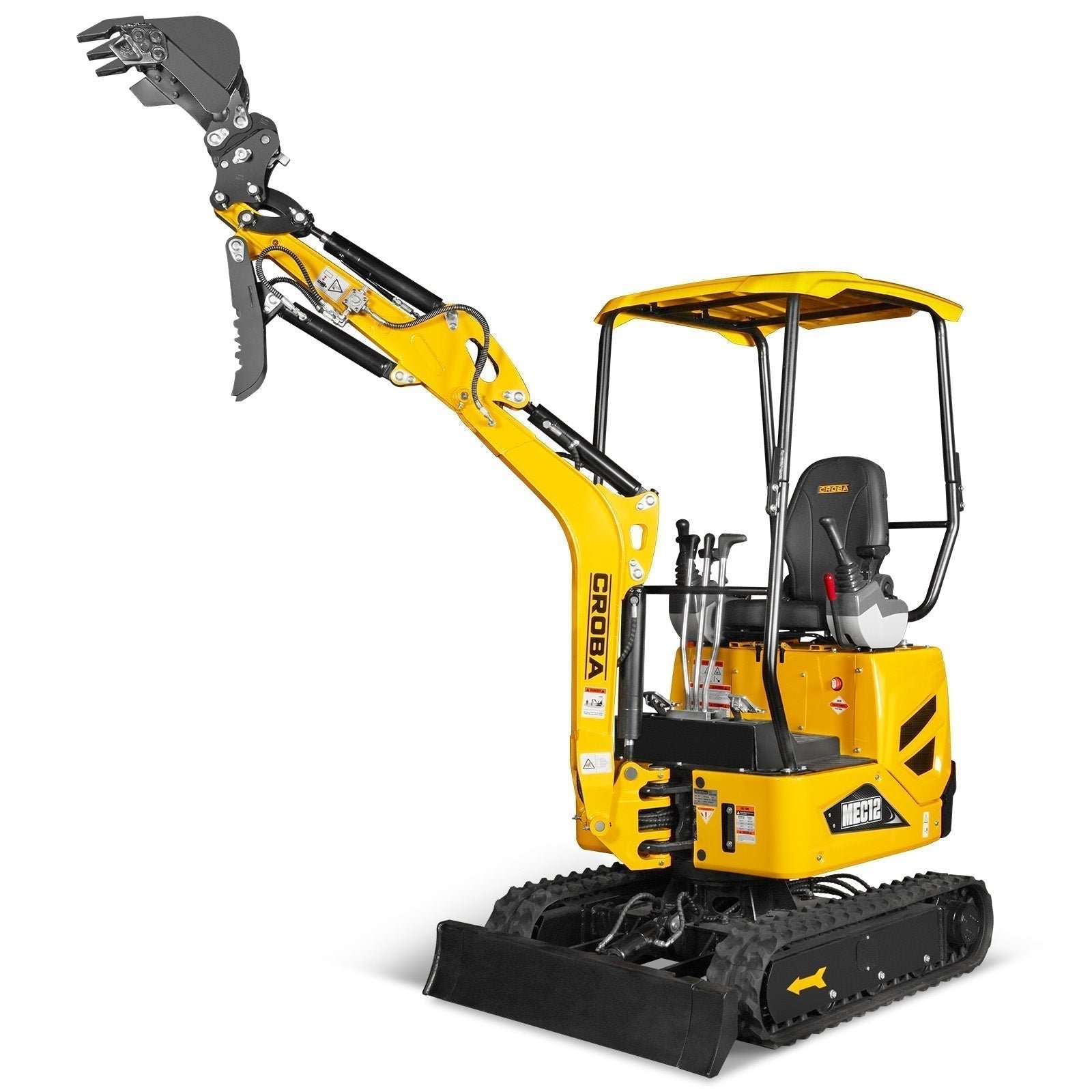 Mini Compact Excavator Kubota D722 Engine, 65.7” Max. Digging Depth, 2700 LBS Operating Weight, MEC12 - Image 17