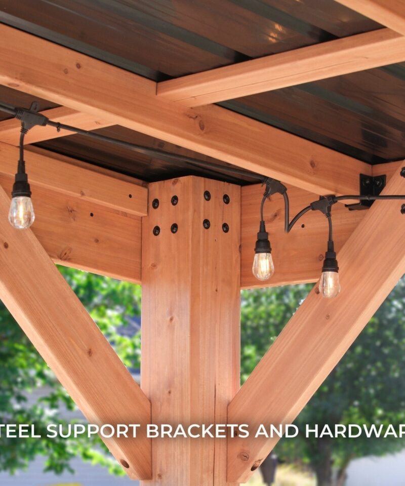 Alternative view of Backyard Discovery 12×9.5 Arcadia Gazebo