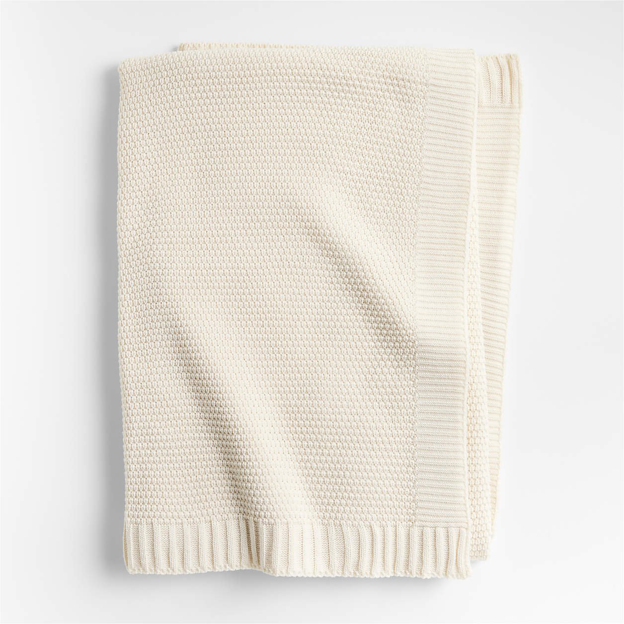 Bubble Knit Verte Green Organic Cotton Kids Bed Blanket - Image 5