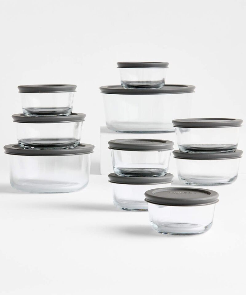 20-Piece Glass Food Storage Set