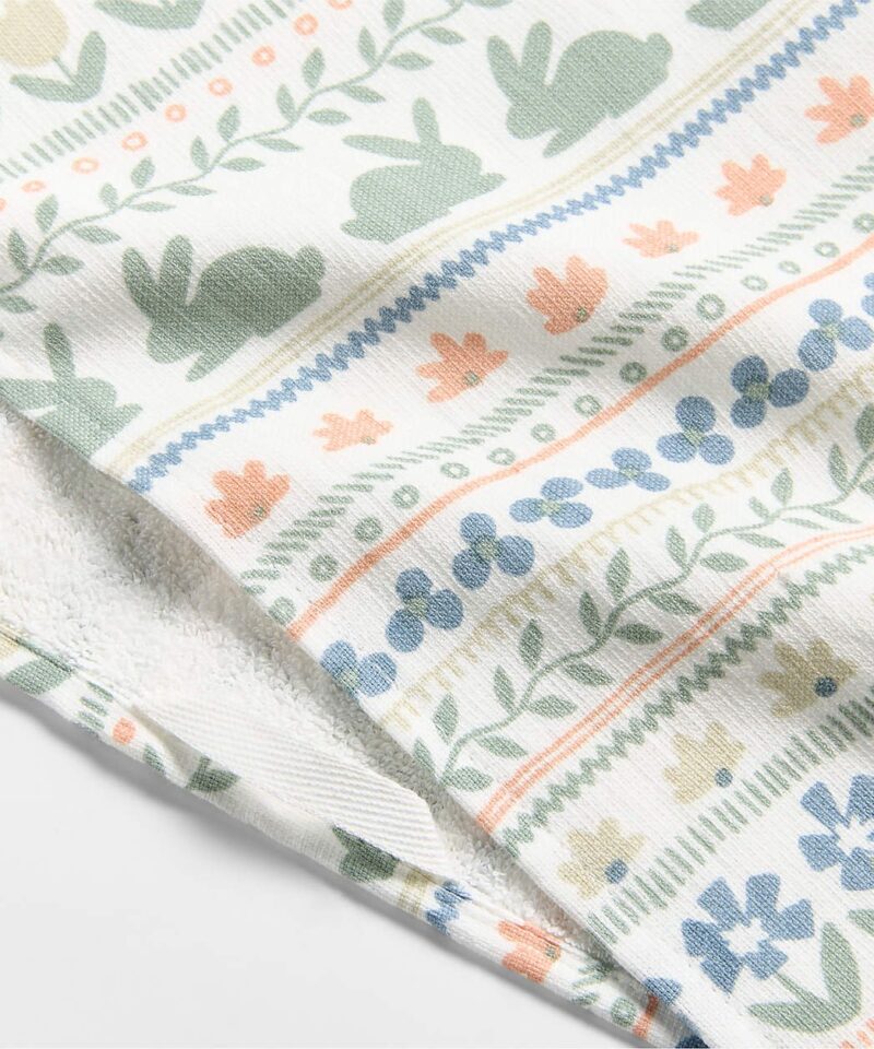 Easter Fair Isle Printed Organic Cotton Kitchen Dish Towel