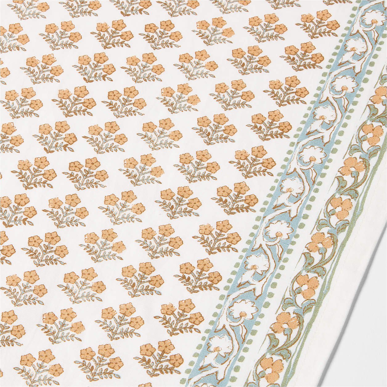 Spring Block Print 120″ Table Runner