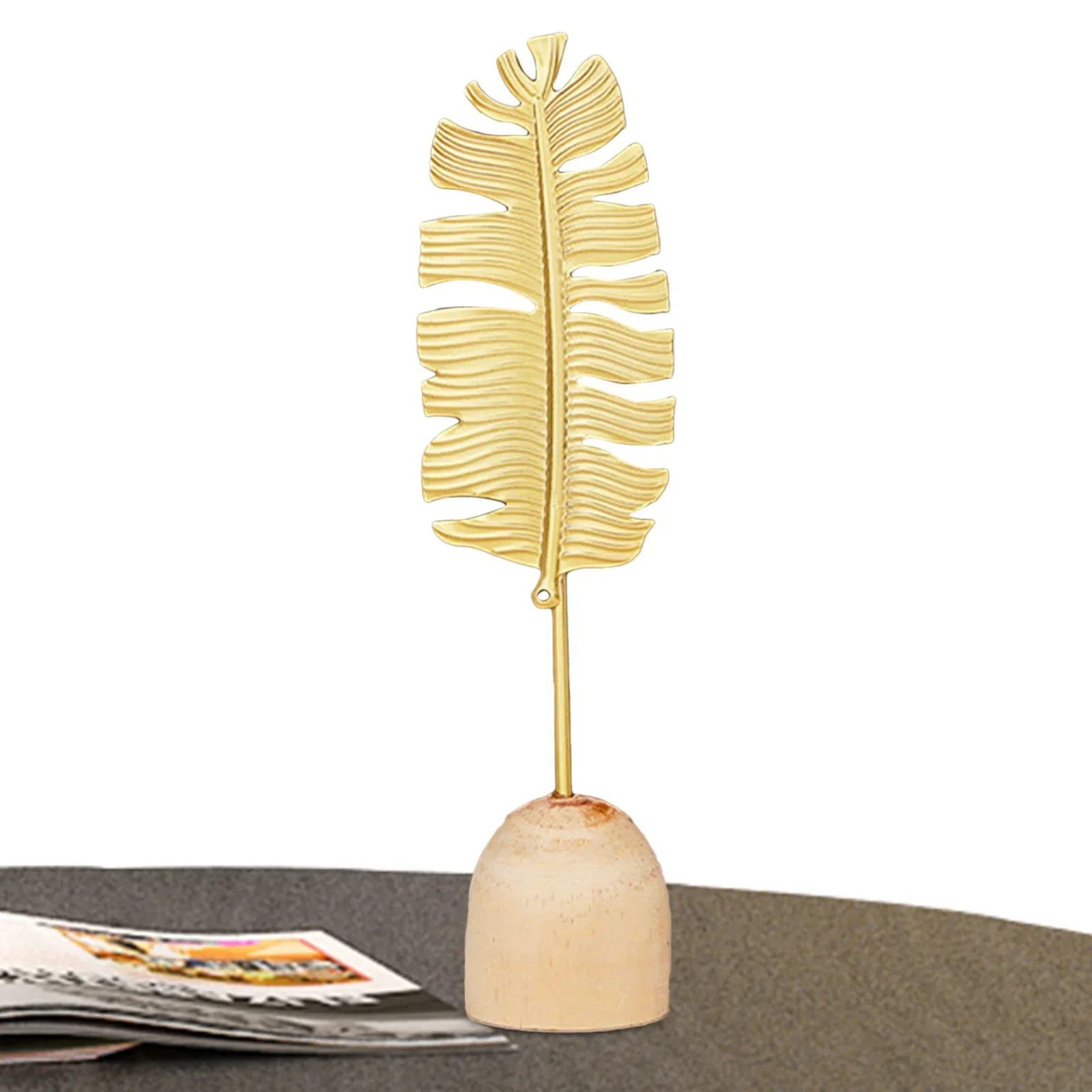 Nordic Leaf Home Decor Desktop Decor Light Luxury Leaf Table Decor Sculpture Leaf Statue Home Room Table Decor Gold Crafts