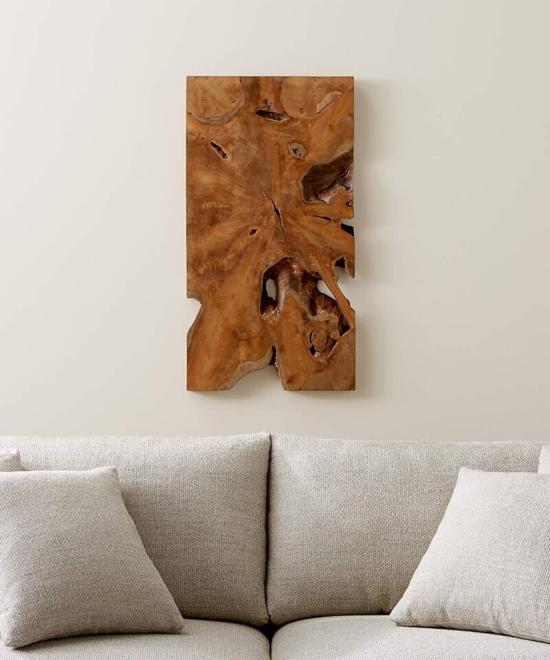 “Slice” Teak Wall Art, Set of 2 - Image 5