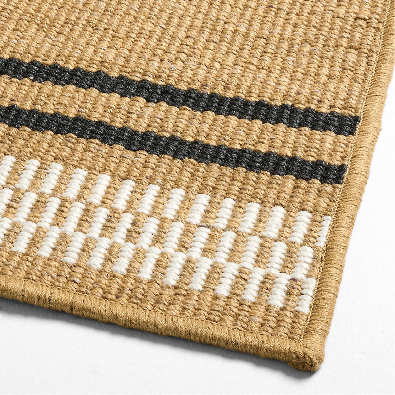 Modern Woven Stripe Indoor/Outdoor Doormat 24″x57″ - Image 2