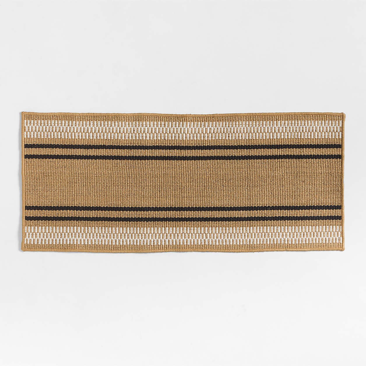Modern Woven Stripe Indoor/Outdoor Doormat 24″x57″ - Image 3