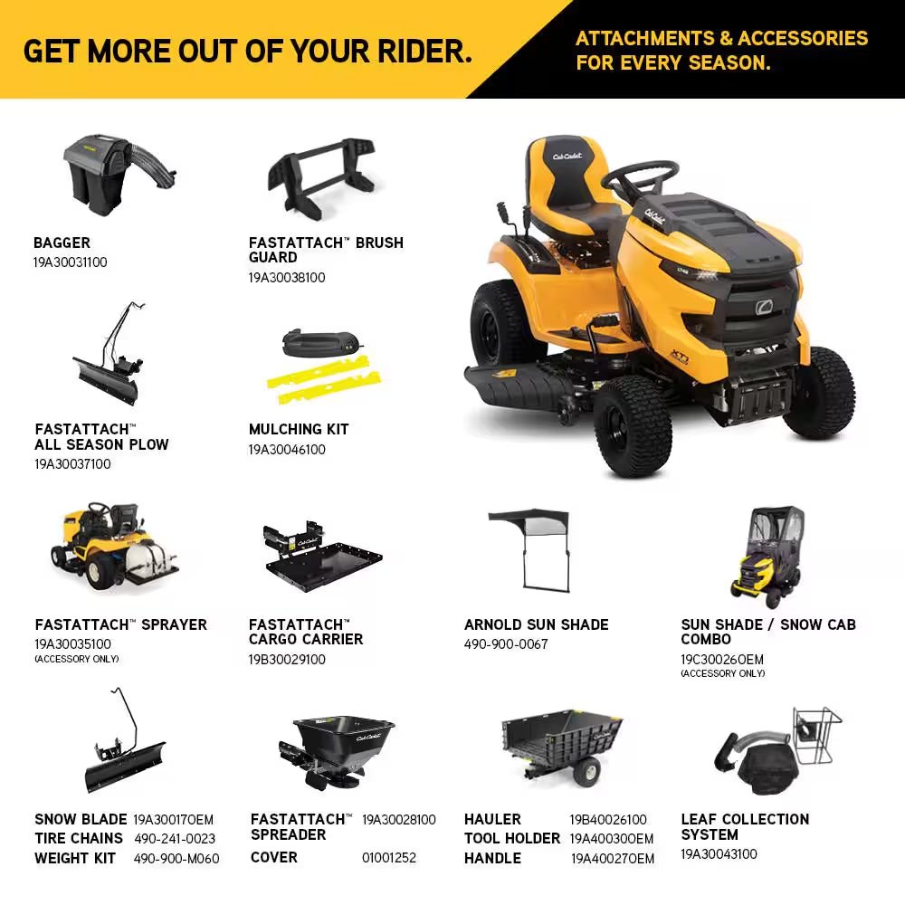 XT1 Enduro LT 42 In. 19.5 HP Kohler 5400 Series Engine Hydrostatic Drive Gas Riding Lawn Tractor - Image 3
