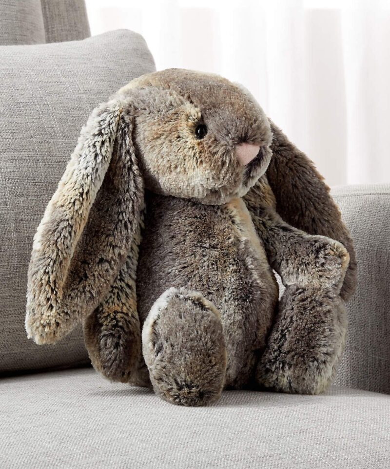 Bashful Woodland Bunny Kids Stuffed Animal - Image 9