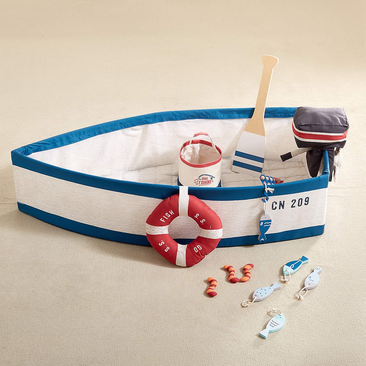 Wonder & Wise by Asweets Gone Fishing Boat Toddler Activity Toy - Image 3