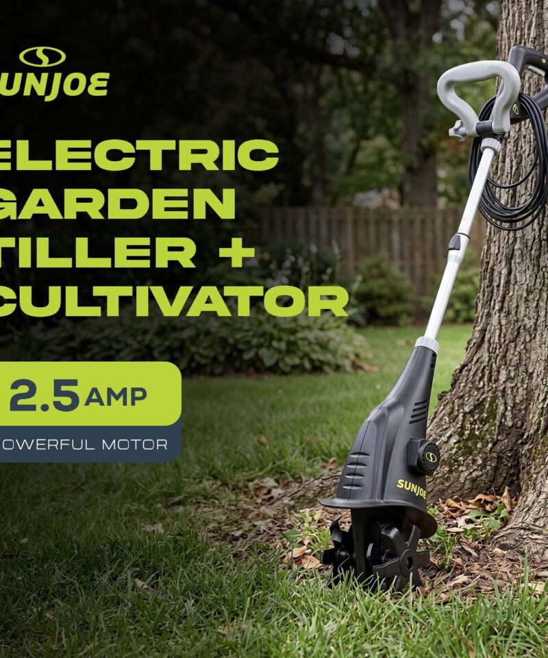 Alternative view of Electric Corded Garden Cultivator, 2.5 Amp Motor & Steel Blades, TJ599E