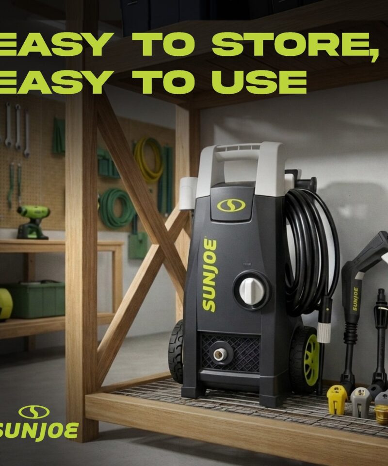 Electric Pressure Washer with 11-Amp Motor and 1.1 GPM, SPX1000 – Portable Water Cleaner with Adjustable Spray Wand for Car, Garden, and Patio Washing and Cleaning - Image 5