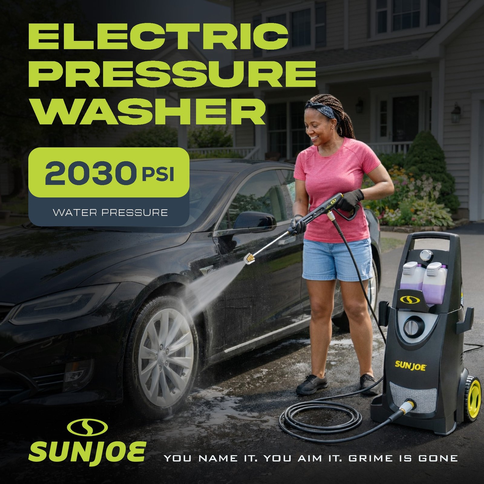 Electric Pressure Power Washer, Heavy-Duty, Cleaning Machine for Patios, Decks, & Sidewalks, Safety First GFCI Power Cord, w/Dual Soap Tanks, SPX3000 - Image 2