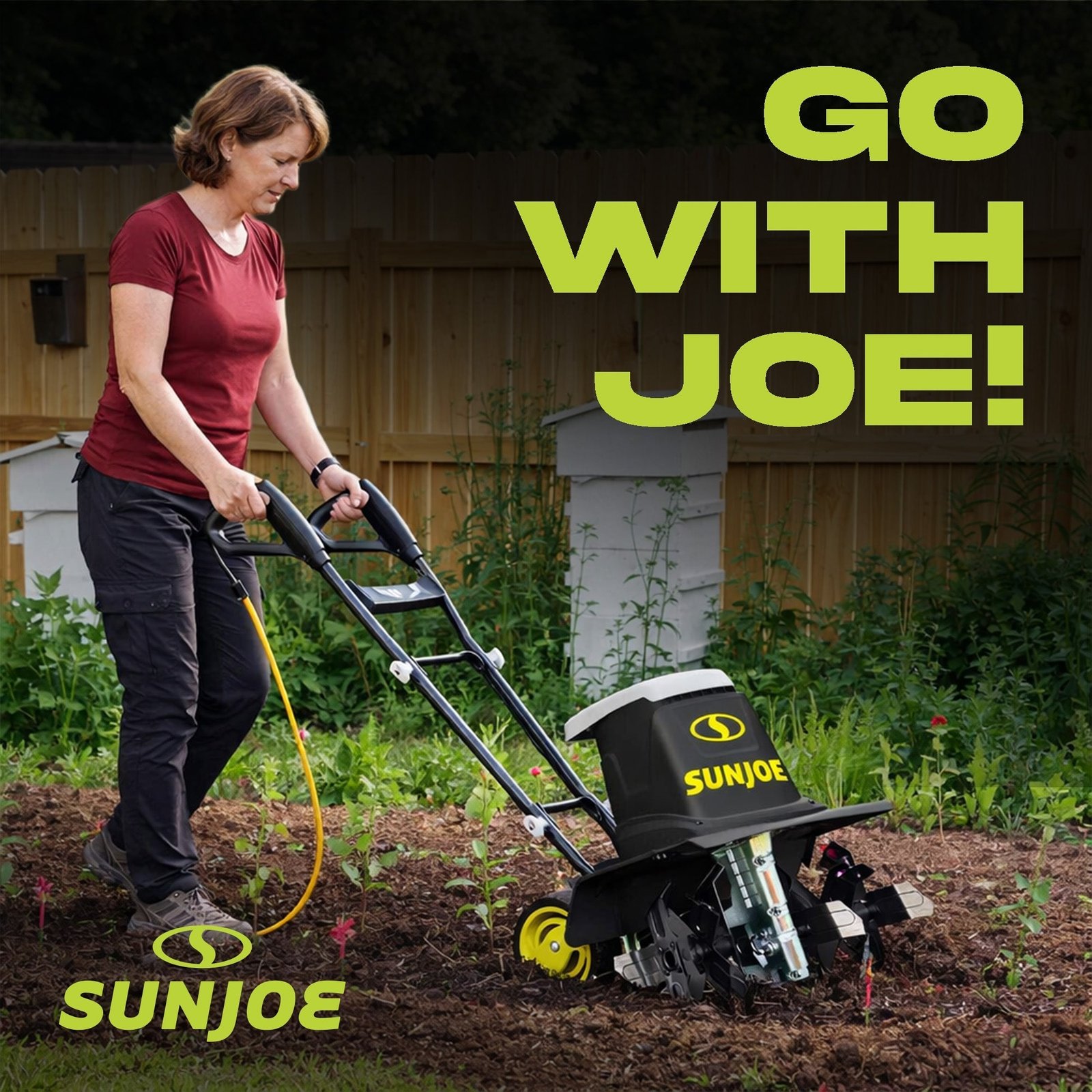 Electric Garden Tiller Cultivator, Steel Tines, 12 Amp, 16″, TJ603E - Image 5