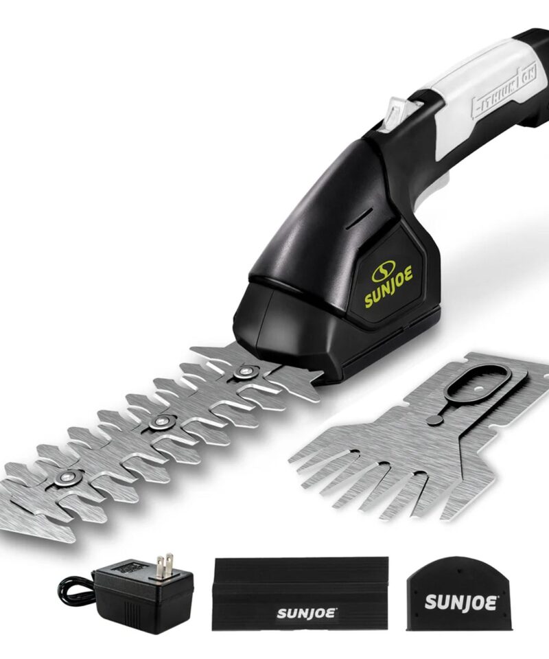 2 in 1 Cordless Handheld Grass Shear and Hedge Trimmer, 7.2-Volt, Black