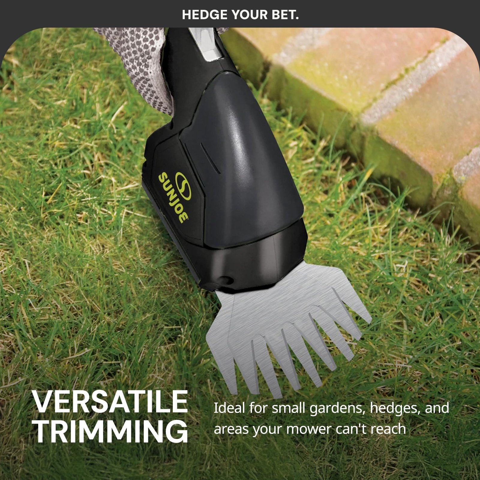 2 in 1 Cordless Handheld Grass Shear and Hedge Trimmer, 7.2-Volt, Black - Image 5