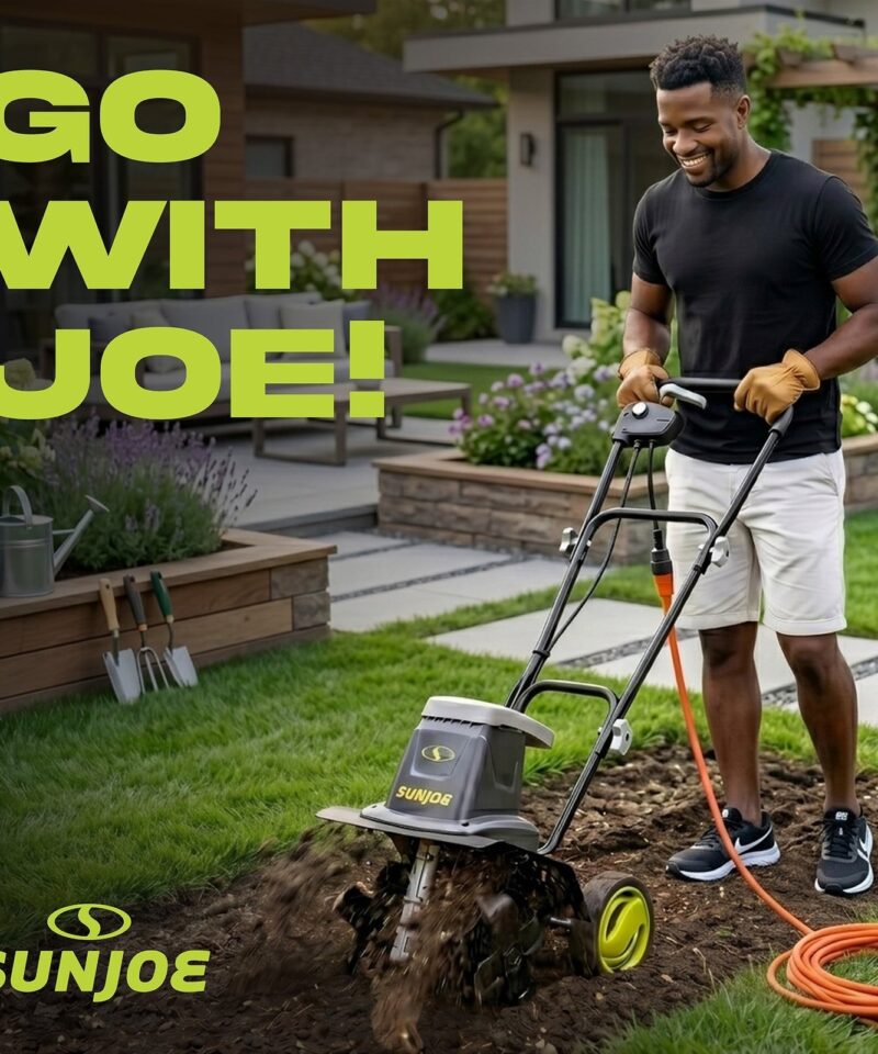 Electric Garden Tiller/Cultivator, 3 Position Height Adjustment, TJ602E - Image 5