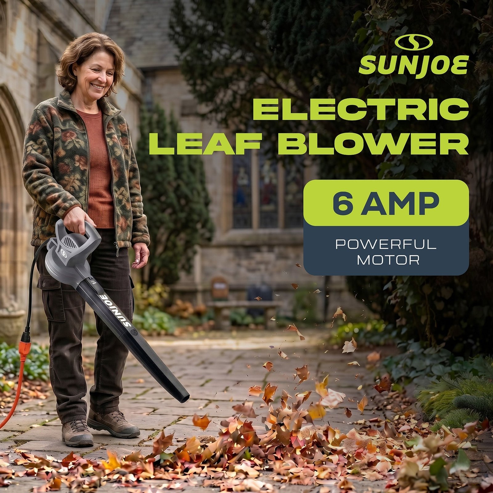 Electric All Purpose Leaf Blower, 6 Amp Motor, 155MPH Air Speed, SBJ597E - Image 2