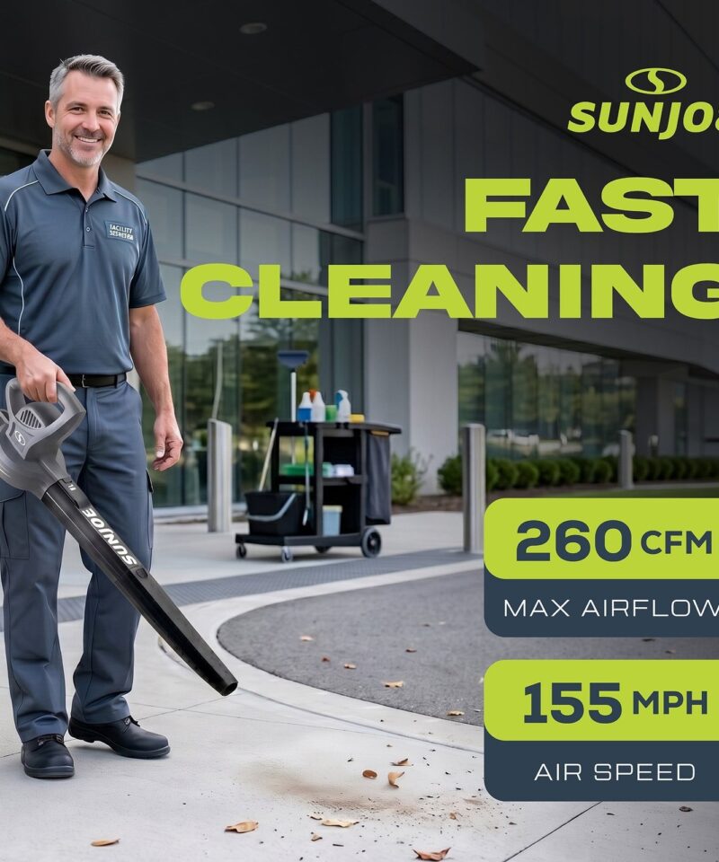 Electric All Purpose Leaf Blower, 6 Amp Motor, 155MPH Air Speed, SBJ597E - Image 3