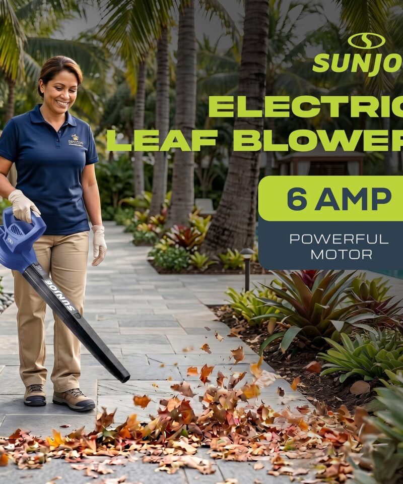 Electric All Purpose Leaf Blower, 6 Amp Motor, 155MPH Speed, SBJ597E-SJB - Image 2