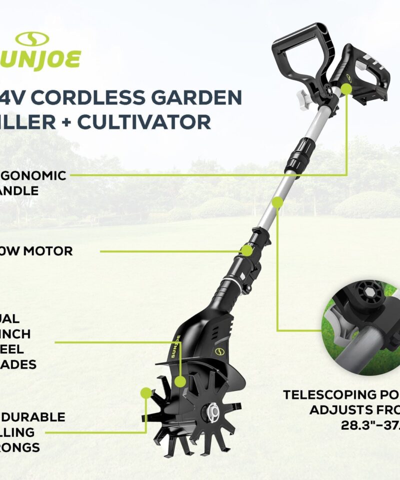 24V IONMAX Cordless Garden Tiller + Cultivator (Tool Only), 24V-TLR-CT - Image 3