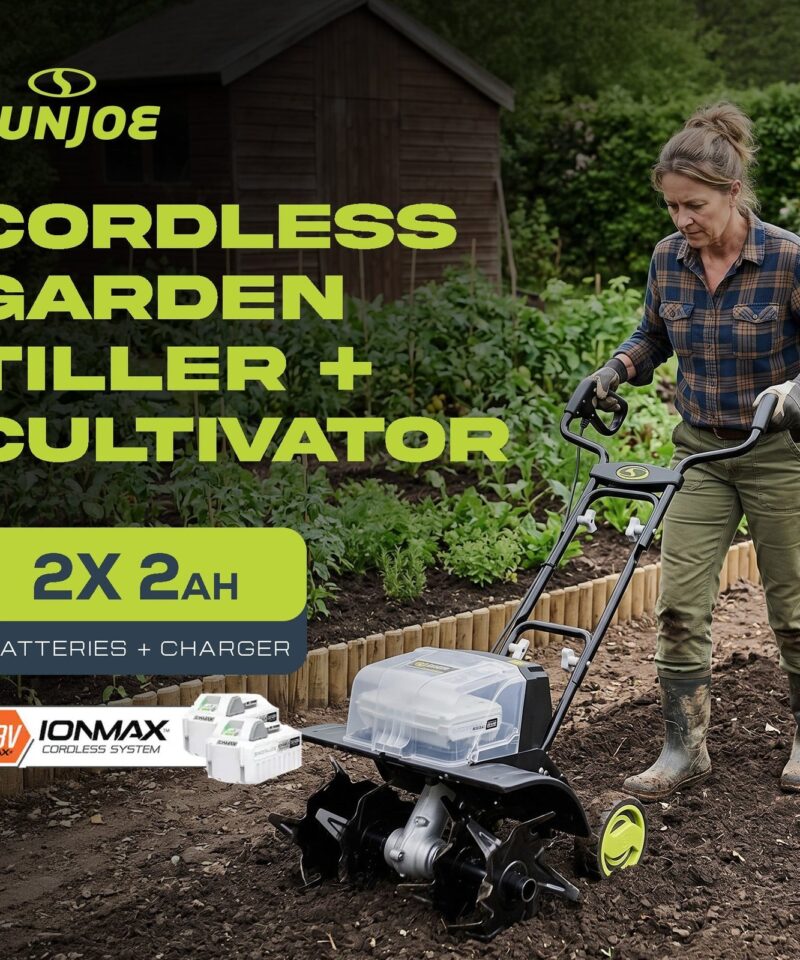 Alternative view of 24V Cordless Garden Tiller Cultivator Accessory Kit, Black, 24V-X2-TLR14