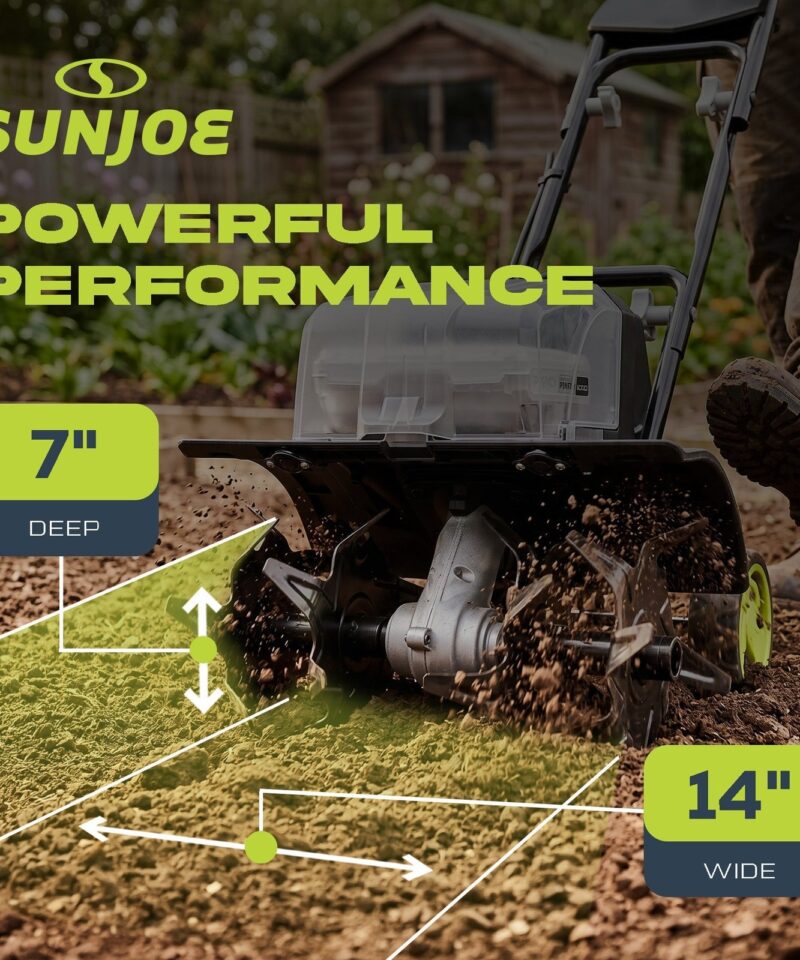 24V Cordless Garden Tiller Cultivator Accessory Kit, Black, 24V-X2-TLR14 - Image 4
