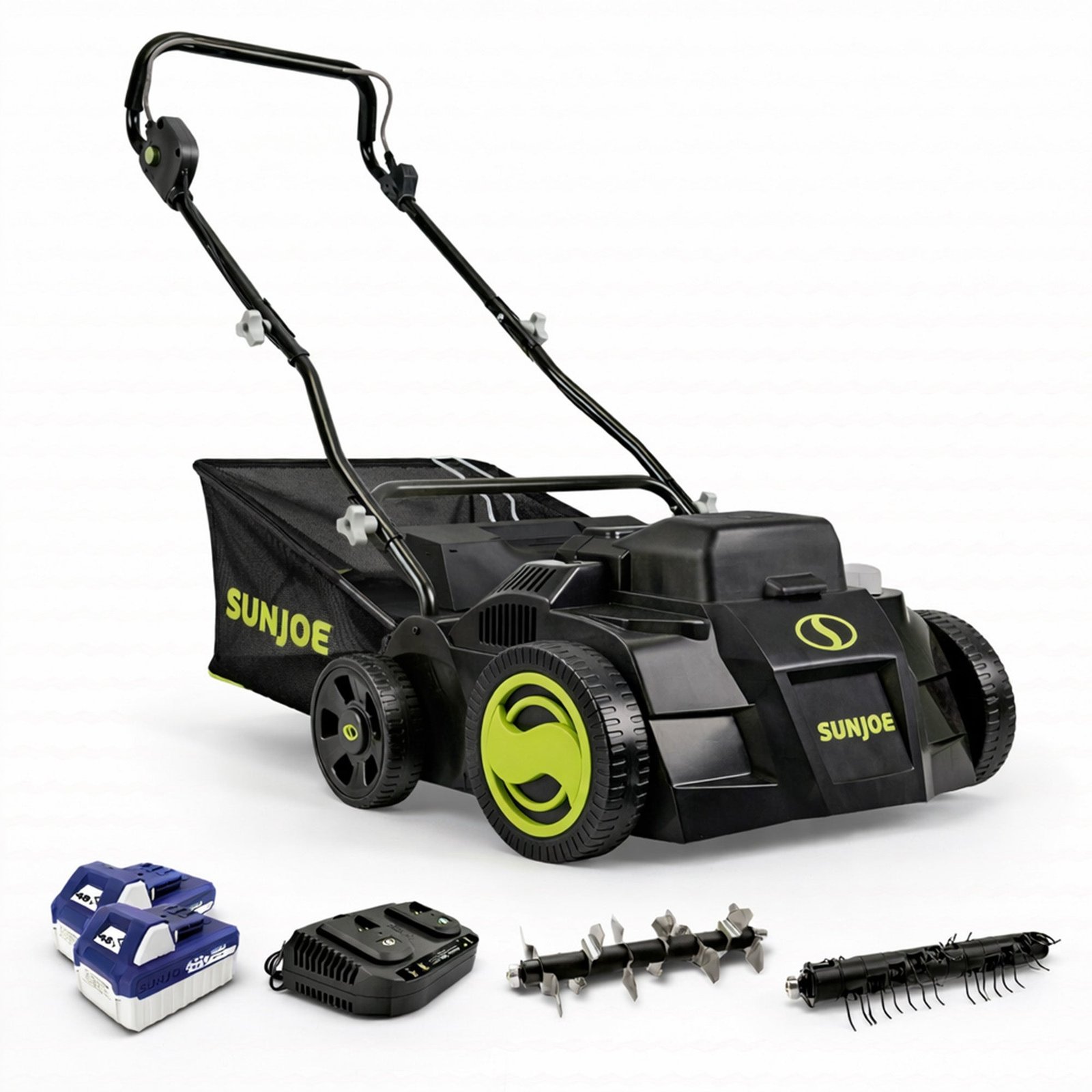 Cordless Scarifier/Dethatcher, Brushless Motor, Batteries, 24V-X2-DTS15
