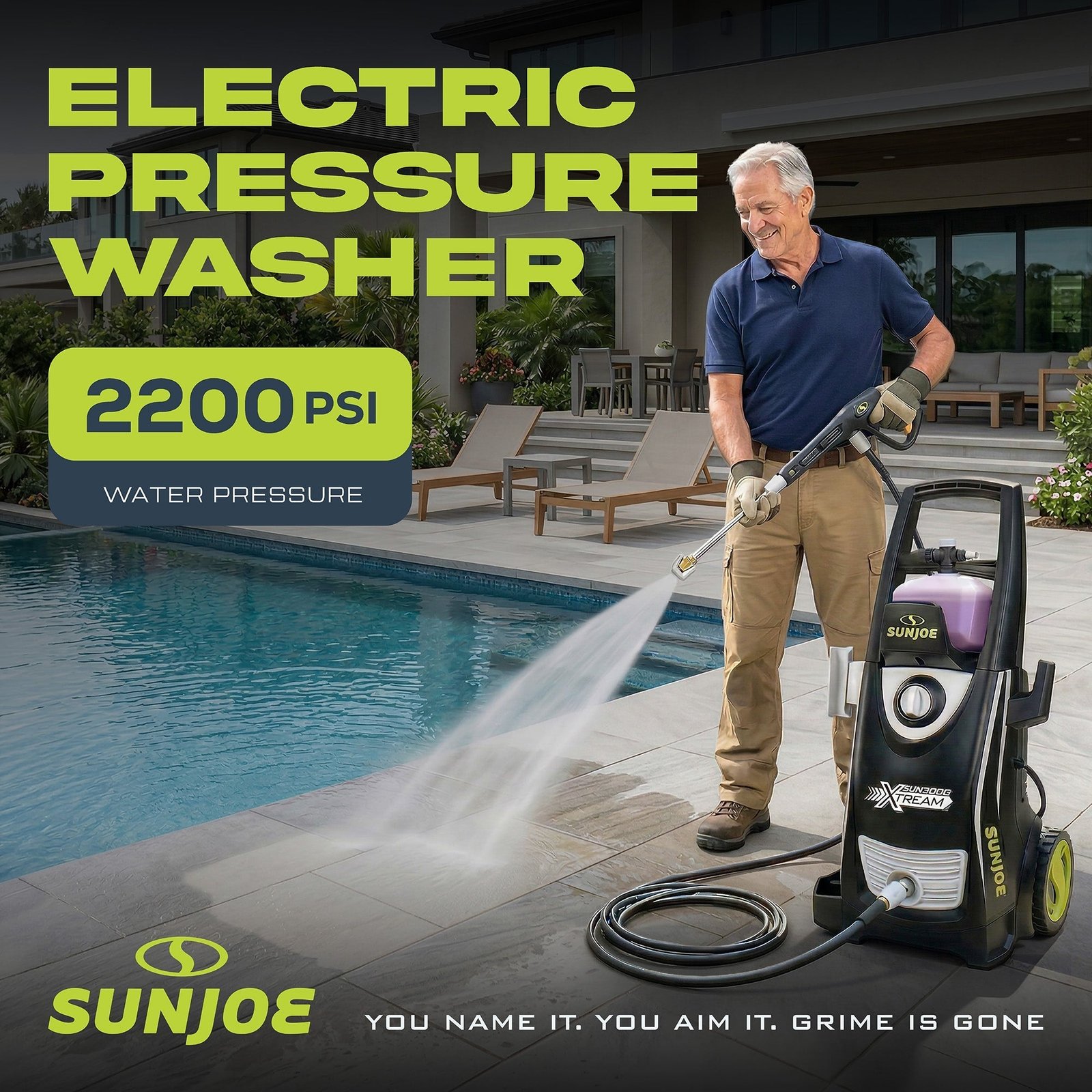 SPX3000-XT1 XTREAM Pressure Washer with 14.9A Motor, Includes 4 Quick-Connect Nozzles, High-Pressure Hose, Garden Hose Adapter, and 35-Foot Power Cord - Image 2