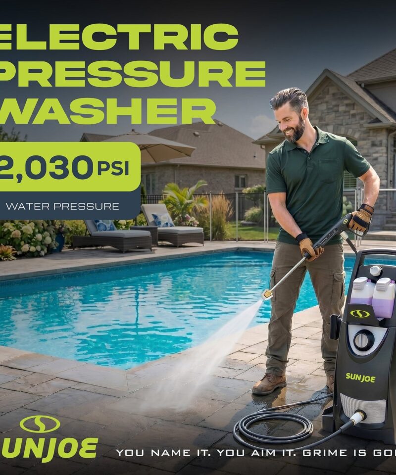 Alternative view of Electric Pressure Washer, Portable Power Washer with Wheels, SPX3000-PK1