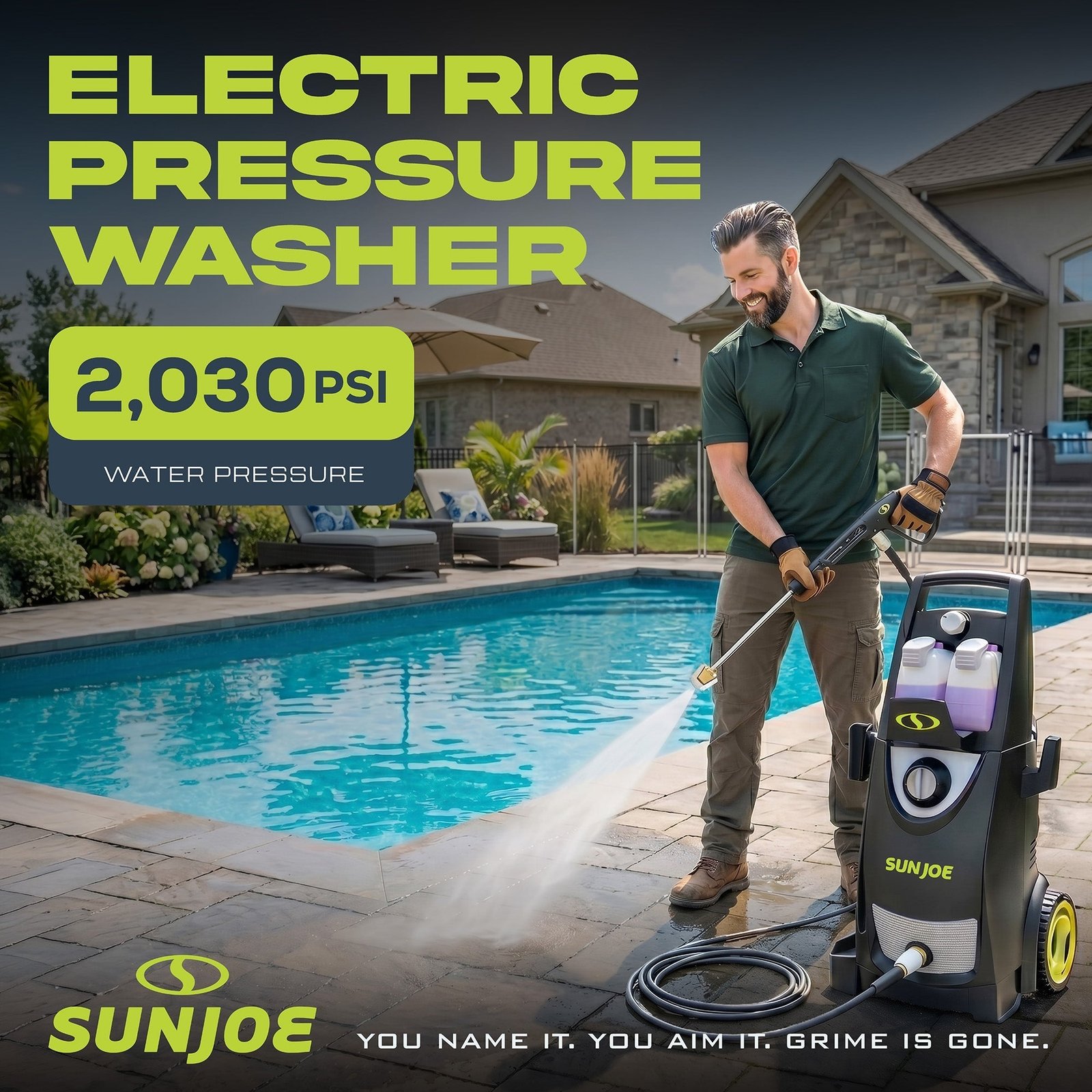 Electric Pressure Washer, Portable Power Washer with Wheels, SPX3000-PK1 - Image 2